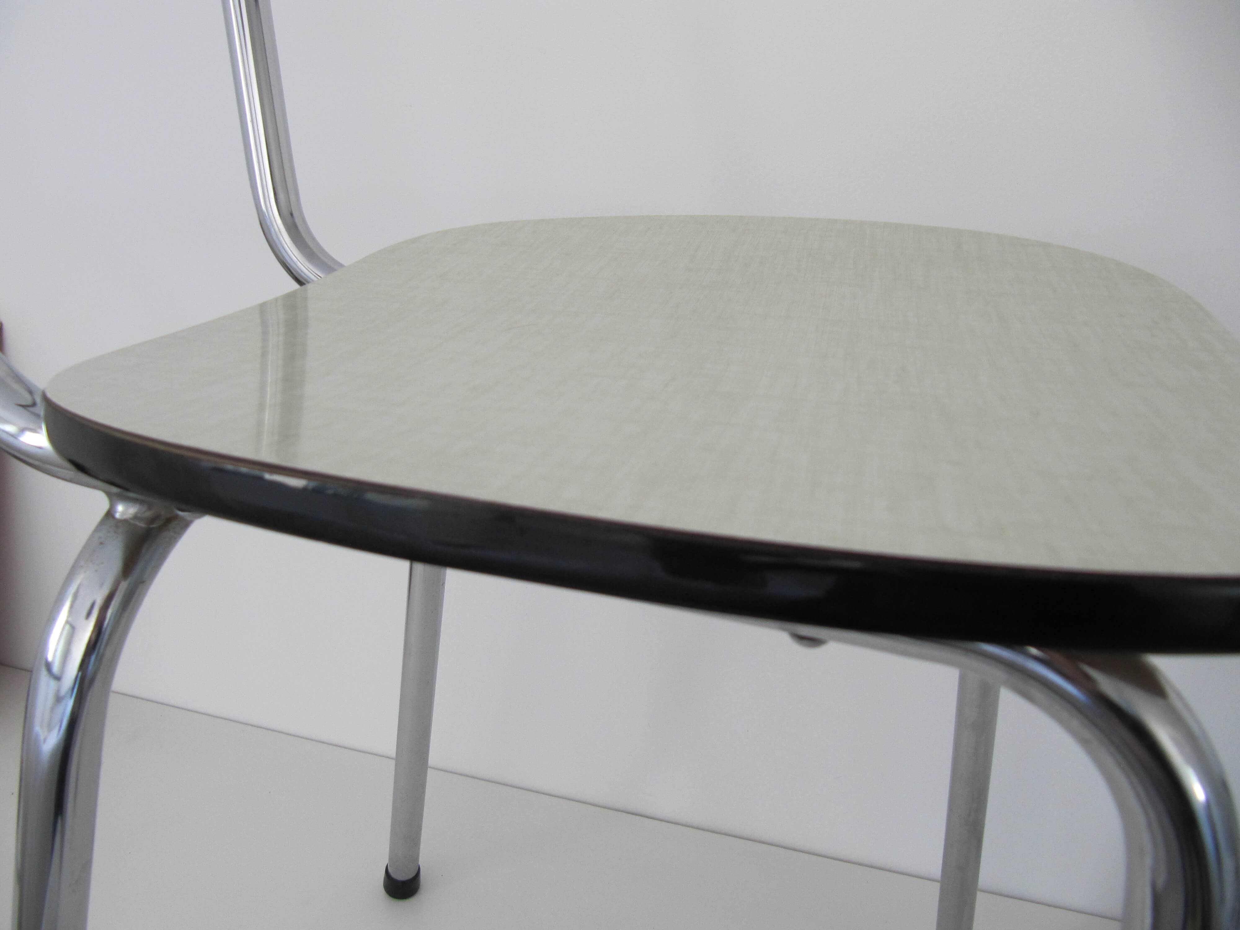 Mint green formica Chair