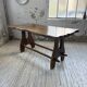 Dining table in solid olive wood Maison Skela 1960
