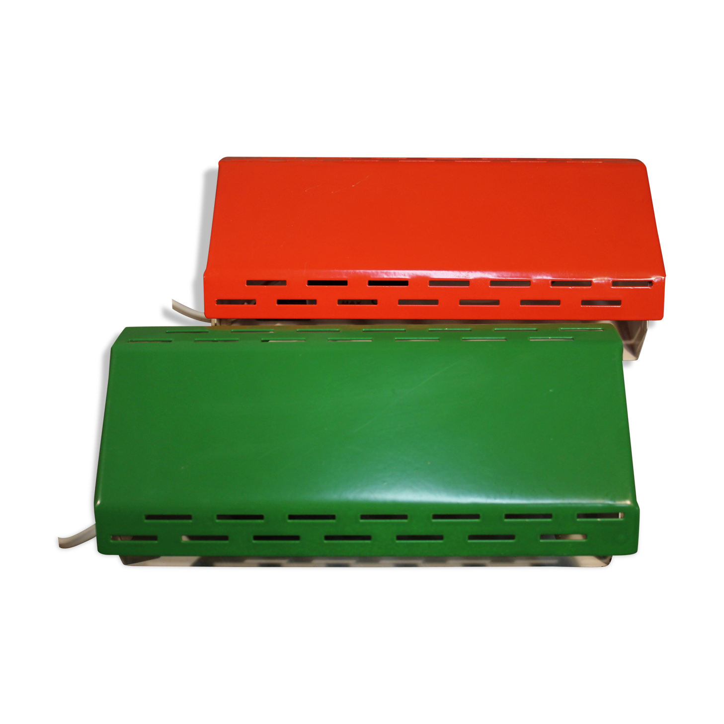 Wall lamps G & G perforated metal 80s