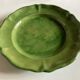 Glazed clay dish Biot verte XXL 1960