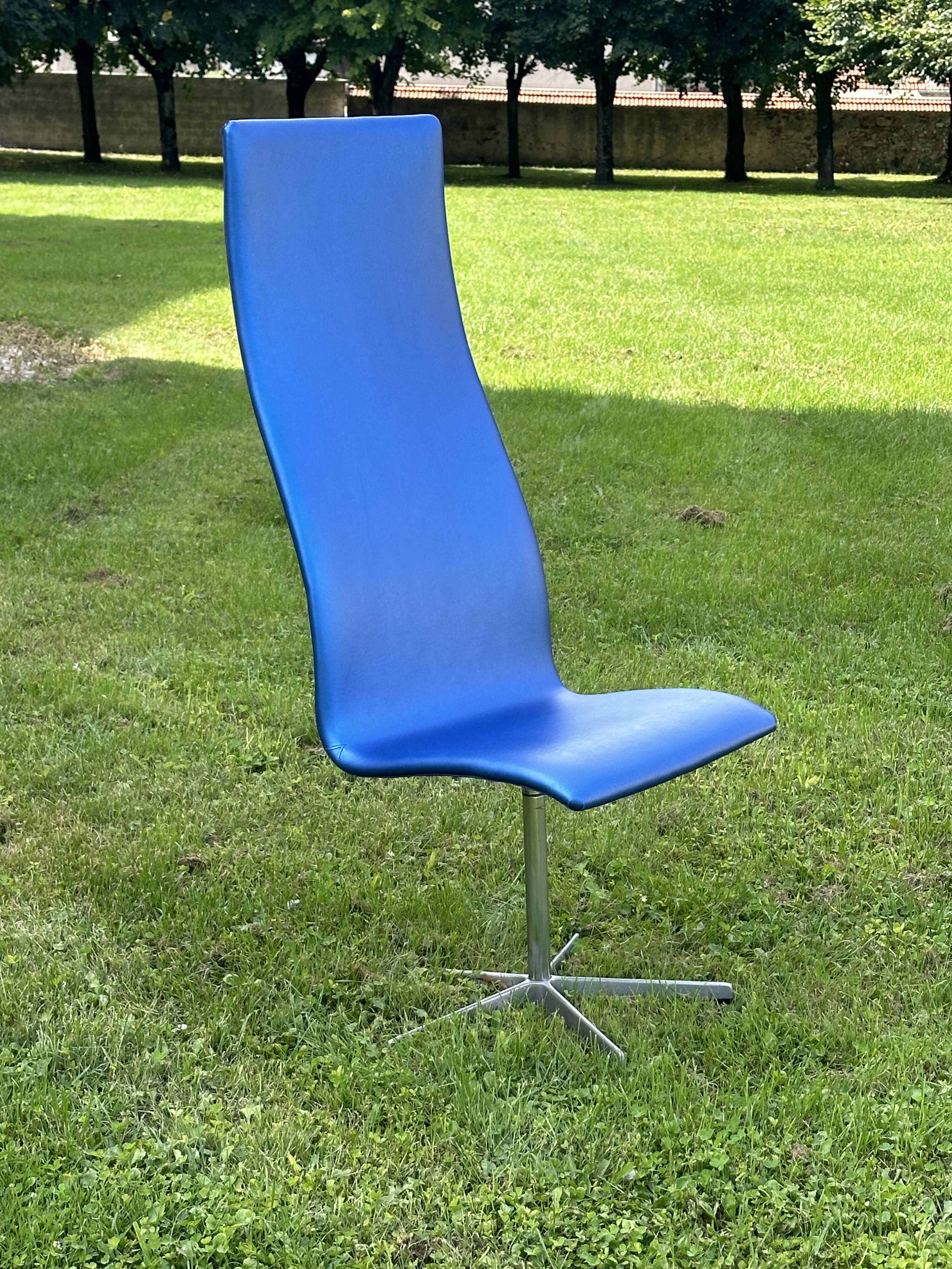 Chaise haute Oxford mod 316 arne jacobsen design années 70