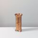 Anthroposophical hand hammered metal vase