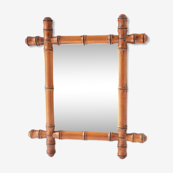 Miroir bambou 32x37cm