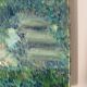 Old painting, landscape, summer garden, 70s/80s