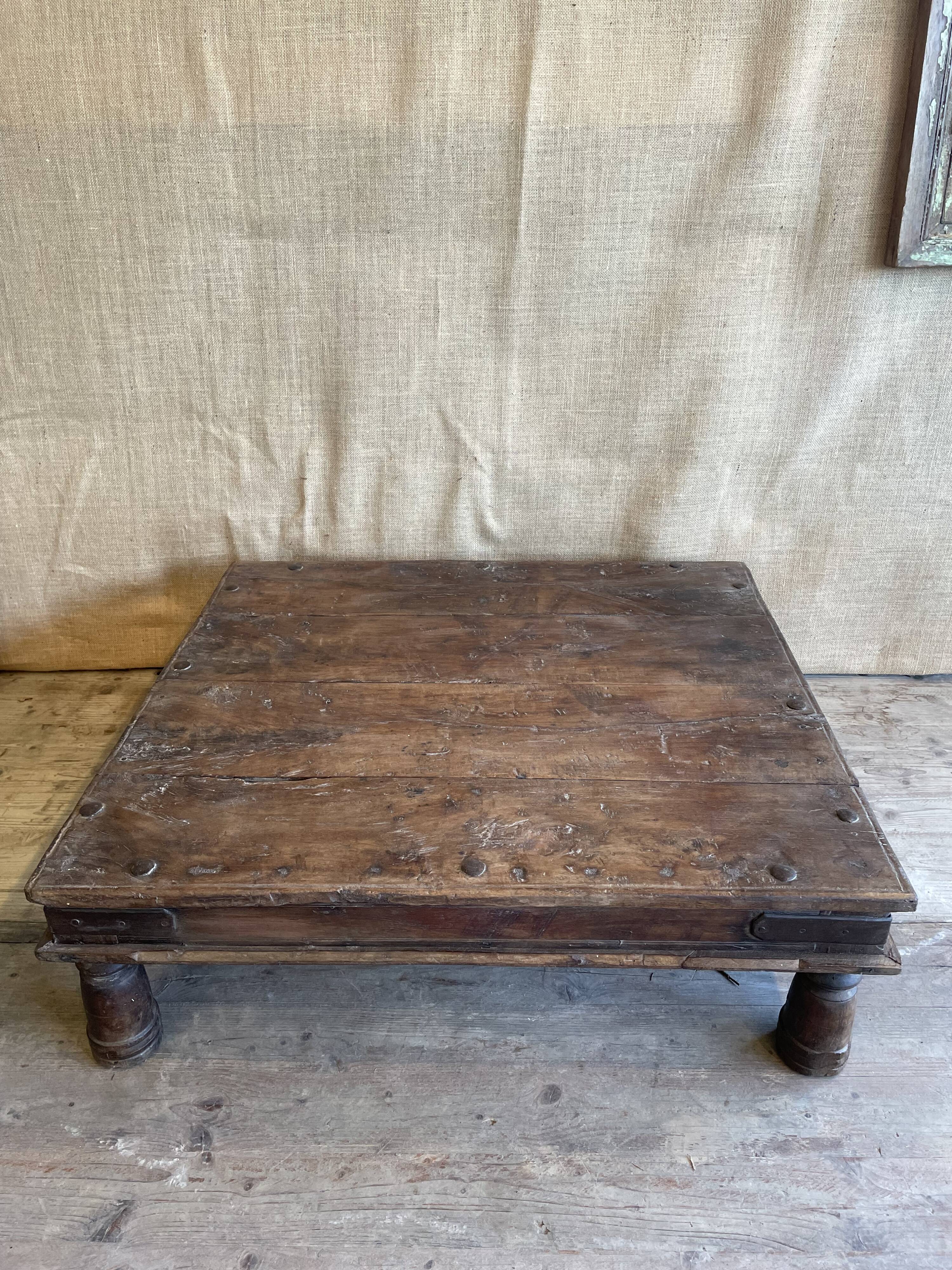 Indian wooden coffee table