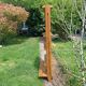 Vintage solid oak library shelf with 6 removable shelves