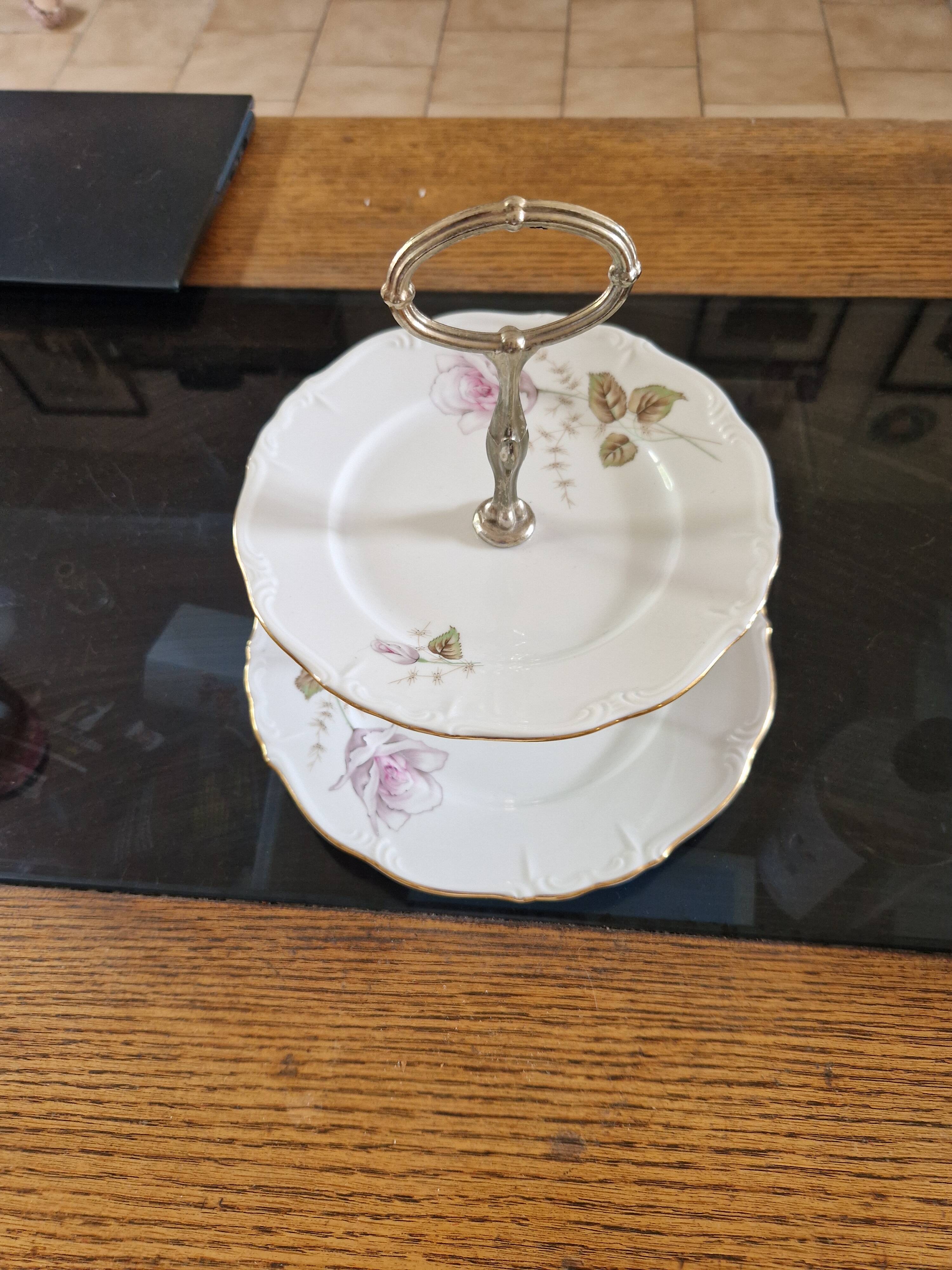 Bavarian porcelain cake stand