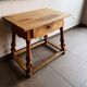 Old country desk feet turned