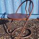 Industrial metal chair