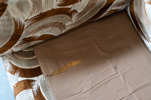 Canapé-lit 3 places avec 2 fauteuils, années 1970