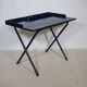 Space Age Industrial Desk in Metal, France, 1980s