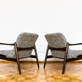 Customizable Pair Of Mid Century Armchairs GFM64 By Edmund Homa, 1960's
