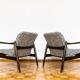 Customizable Pair Of Mid Century Armchairs GFM64 By Edmund Homa, 1960's