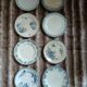 8 mismatched ironstone dinner plates