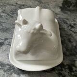 Enamelled porcelain butter dish