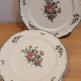 4 dessert plates Villeroy & Boch Mettlach flowers
