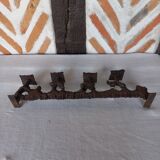 Wrought iron metal candle holder 4 candles