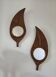 Pair of bamboo mirrors Vivai Del Sud