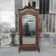 Old hosiery shell mirror cabinet Louis XV XIXth century beveled mirror mercury 2 drawers
