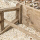 Wooden farm bench