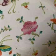 Assiette, porcelaine famille rose, Chine, XIXème
