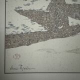 Lithograph by Henri Rivière The Snow