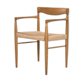 Chair by Henry W. Klein Bramin Oak with a new paper cord