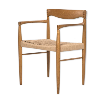 Chair by Henry W. Klein Bramin Oak with a new paper cord