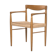 Chair by Henry W. Klein Bramin Oak with a new paper cord