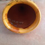 Glazed terracotta pot