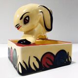Rabbit Ashtray • Empty Pocket • Earthenware • Art Deco • Ditmar Urbach • 1930