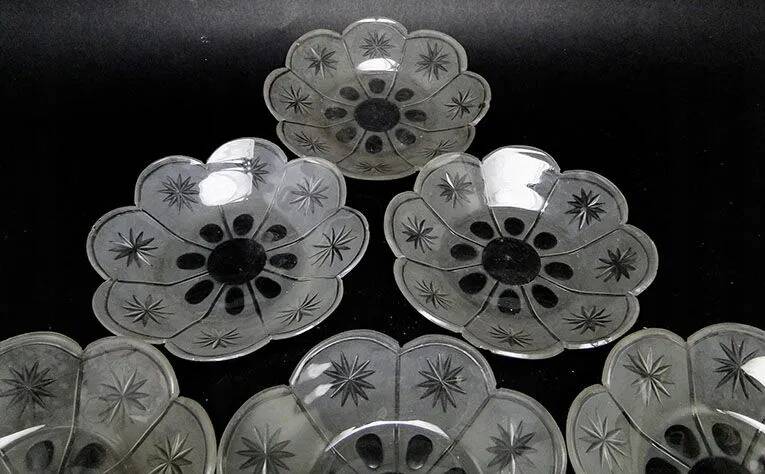 B1A set of 6 plates in Biedermeier style