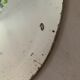 Old bevelled stitched oval mirror