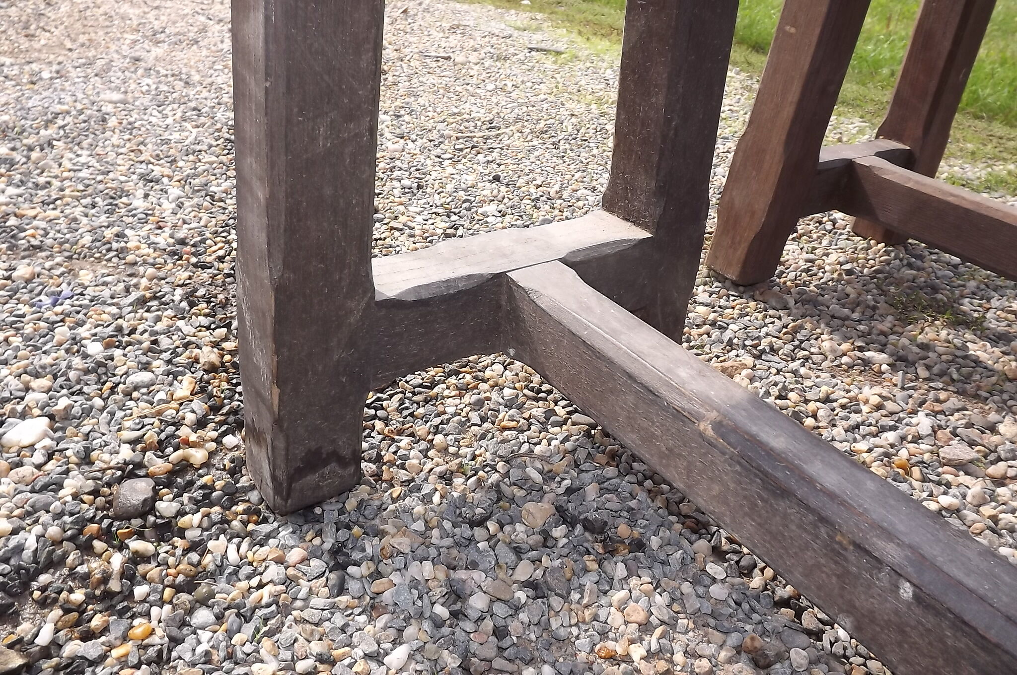 Pair of oak benches