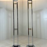 Arte Lumen floor lamps chrome & brass 1970’s, set of 2