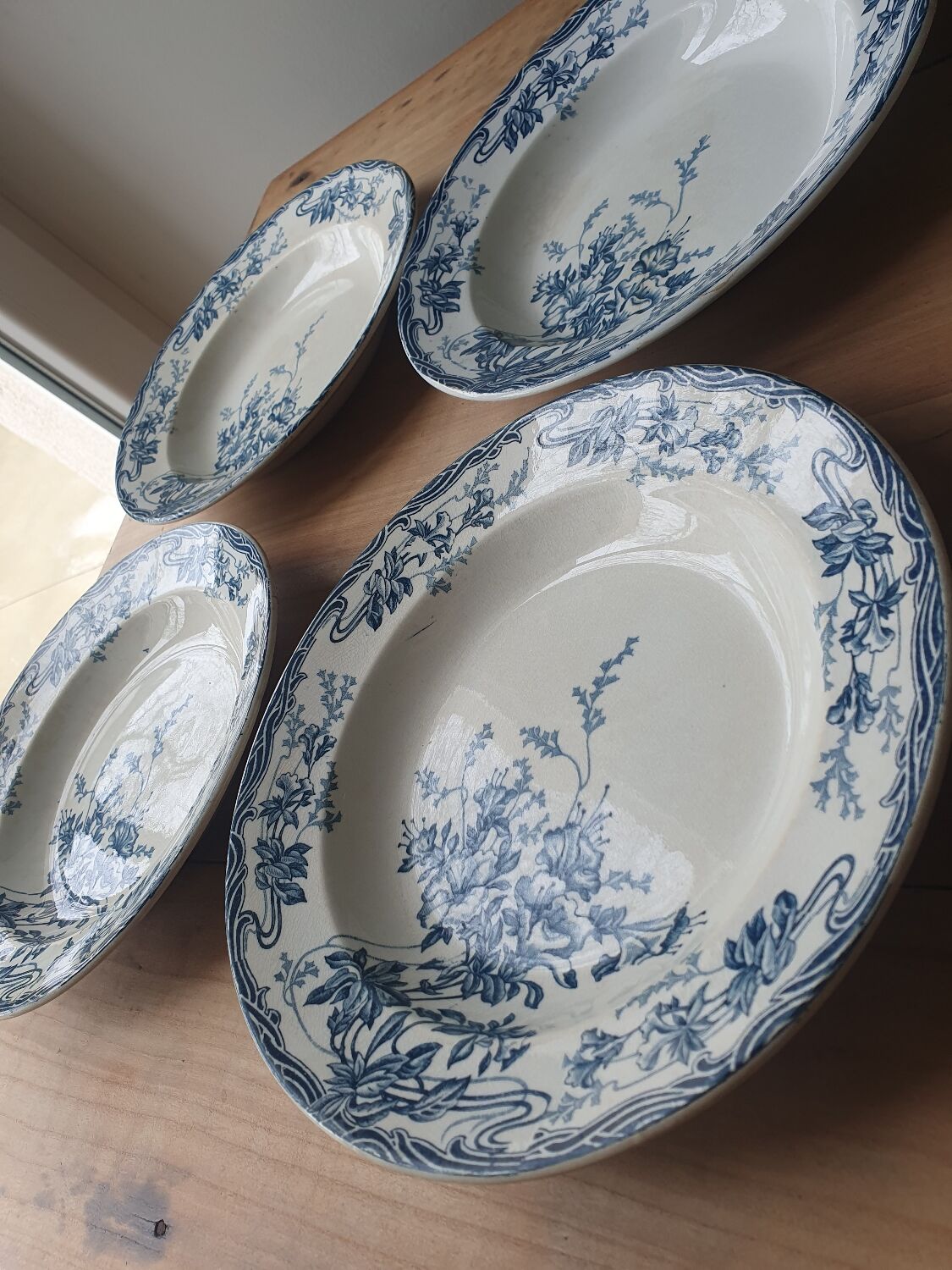 Hollow plates Longwy Azaleas