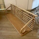 Vintage rattan wall shelf