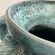 Vase à anses vintage bleu jean Austruy Despinasse