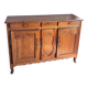 Enfilade of three Louis XV style doors in cherry wood from the 19th century.