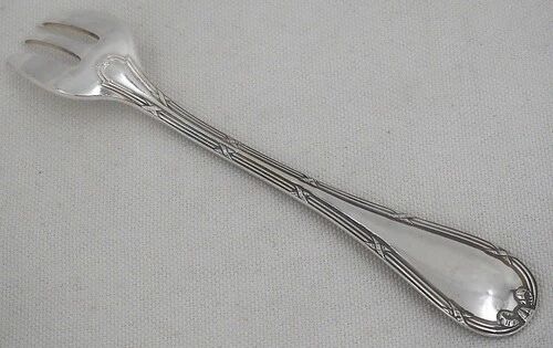 12 silver-plated oyster forks Christofle Rubans