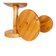 Pair of modern minimalist Scandinavian stools in pine, Sweden, 1970s.