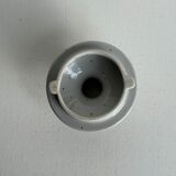 Teapot with stylised blue and brown flowers H18