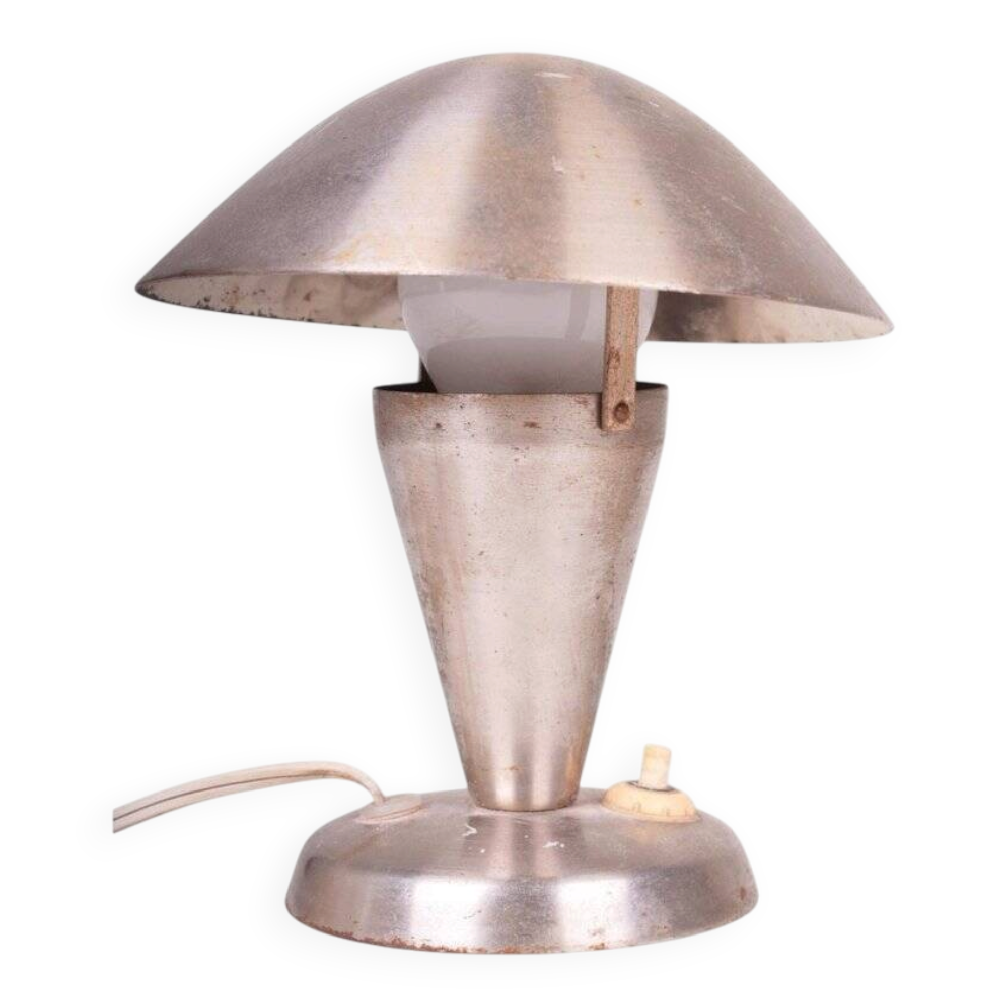 Mid-Century Czech Chrome Table Lamp attributed to J. Hůrka for Napako, 1960s