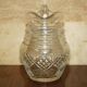 Vintage pair of cut glass Art Deco decanters circa 1930.