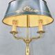 Hot water bottle lamp in solid bronze gilded empire style Lucien Gau