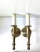 Pair of Solid Brass Antique wall lamps Sconces