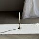 Antique silver-plated candlestick with a baluster shaft H21 D9.5