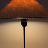 Mid-Century Swedish Wood And Iron Tall Lamp