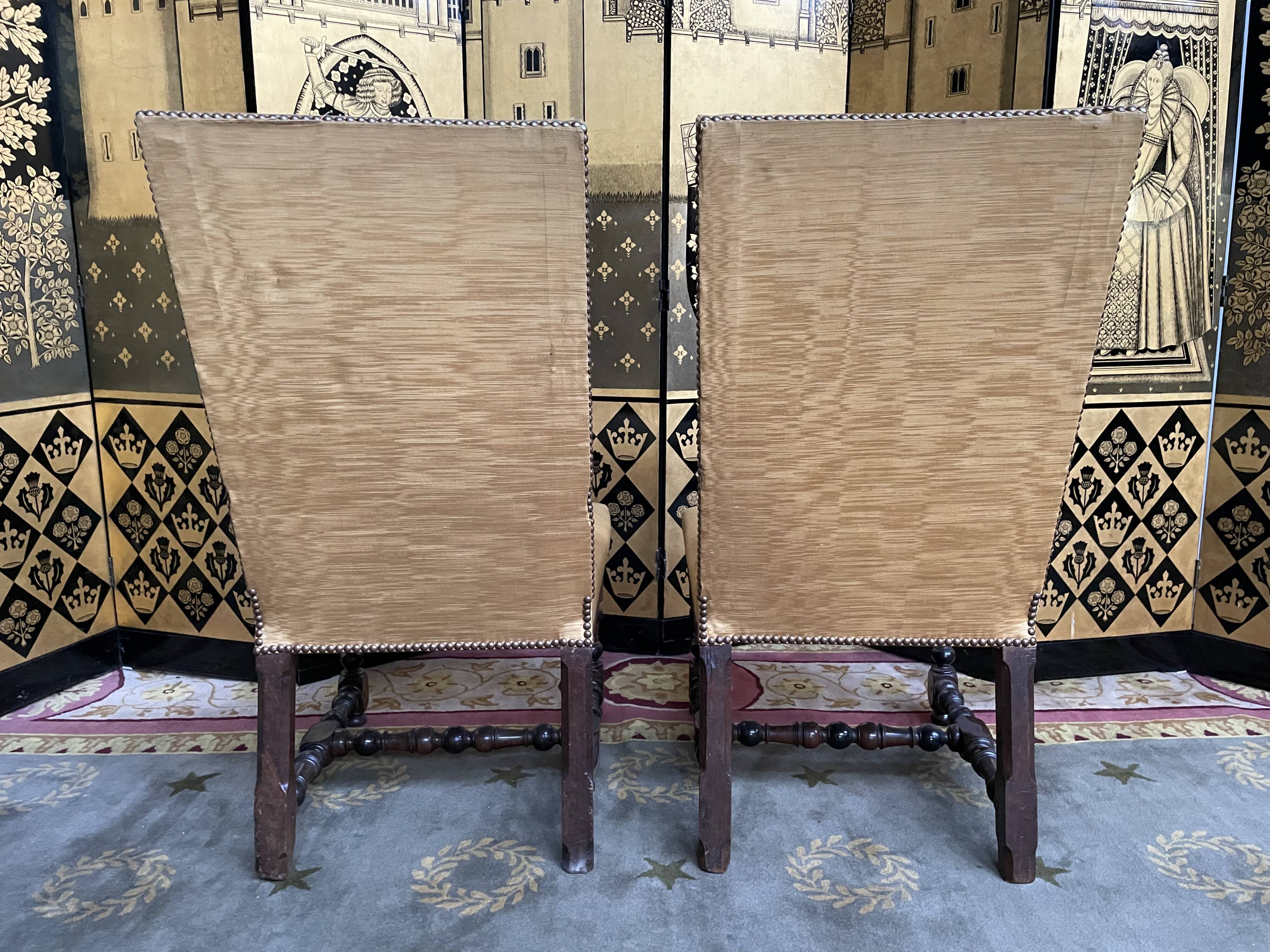 Pair of Louis XIII 18th chairs