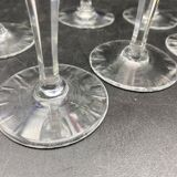 6 colored crystal port glass